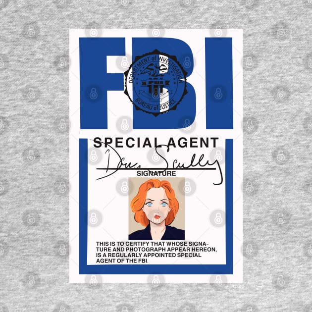 Fbi badge of Dana Scully by Mimie20